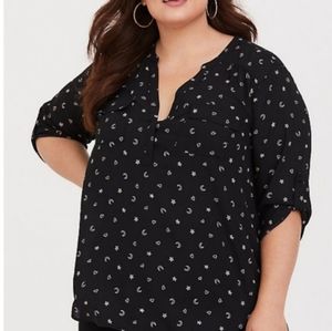 Torrid Harper Moon Star Print Blouse